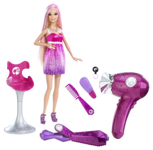 Barbie Loves Glitter Blowdryer Doll - バービー人形の通販・販売なら