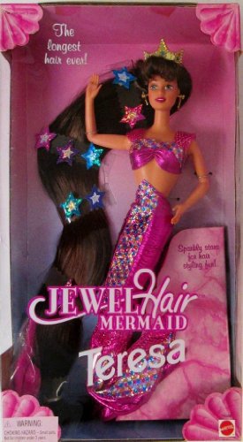 Jewel Hair Mermaid Teresa Barbie Doll in with the hair - バービー人形の通販・販売なら【ピーチェリノ】