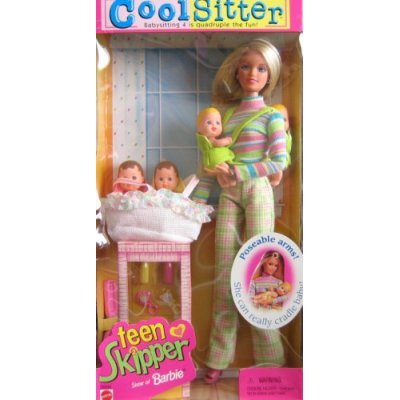 Barbie - Cool Sitter Teen Skipper Doll w/ 4 Babies Quadruplets! (1998) -  バービー人形の通販・販売なら【ピーチェリノ】