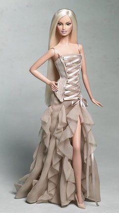 VERSACE Barbie Gold Label Collectible Doll 2004 - バービー人形の