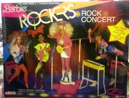 Barbie and the Rockers Rock Concert Playset No. 7743 (1986 Arco Toys,  Mattel) - バービー人形の通販・販売なら【ピーチェリノ】