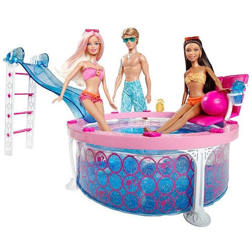 Barbie Pool with Doll バービー人形の通販・販売なら【ピーチェリノ】