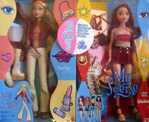 My Scene Barbie & Chelsea Dolls - 2 Dolls w Extra Fashions Included (2002)  - バービー人形の通販・販売なら【ピーチェリノ】