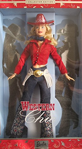 Barbie WESTERN CHIC DOLL w Glittery Pattern JEANS, HAT & More COLLECTOR  EDITION (2001) - バービー人形の通販・販売なら【ピーチェリノ】