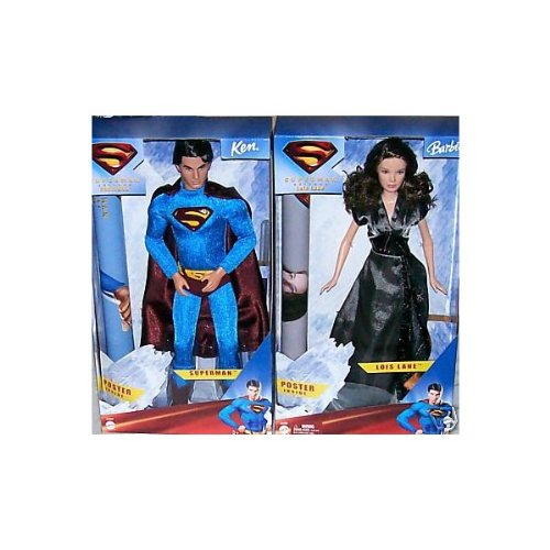 Superman Returns Superman Ken and Lois Lane Barbie Doll Set