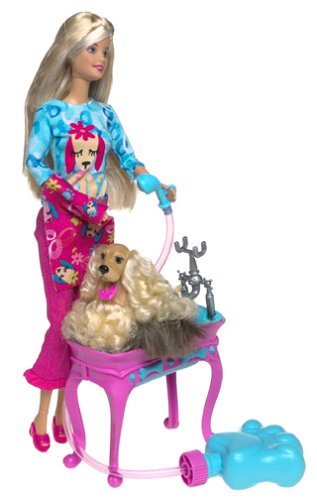 Barbie Stylin' Pup Doll &Pup Caucasion - バービー人形の通販・販売なら【ピーチェリノ】