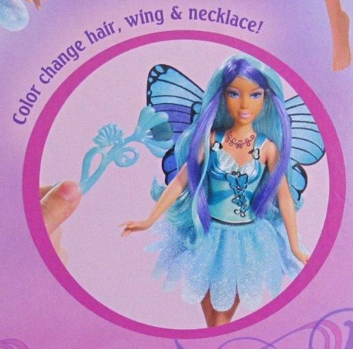 Barbie MARIPOSA RAYLA FAIRY DOLL w COLOR CHANGE Blue HAIR (2007) -  バービー人形の通販・販売なら【ピーチェリノ】