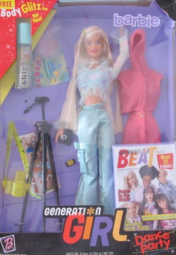 GENERATION GIRL BARBIE Doll DANCE PARTY w Extra OUTFIT, Camera, TRIPOD,  Body GLITZ & More! (1999) - バービー人形の通販・販売なら【ピーチェリノ】