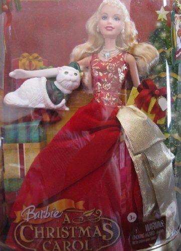 BARBIE A Christmas Carol EDEN STARLING Doll w Cat Chuzzlewit (2008