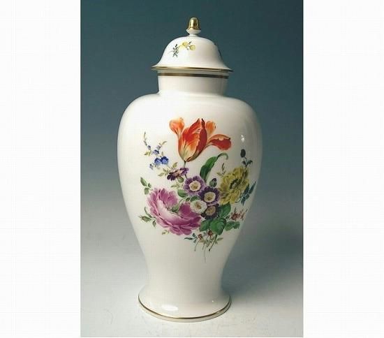 マイセン 七つ花 蓋付37.5cmVASE/花瓶 壺