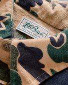 VINTAGE Camouflage flannel shirt "L.L.bean"