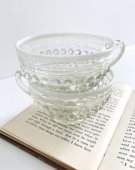 50's~60's Vintage Glass Cup "-Fenton- French Opalescent Hobnail"
