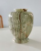 Vintage Marble Vase “Brown line"