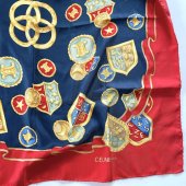 CELINE / Vintage scarf "Coat of arms"