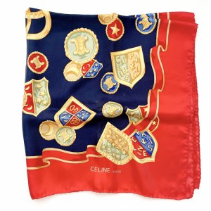 CELINE / Vintage scarf "Coat of arms"