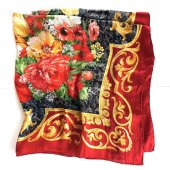VALENTINO / Vintage scarf "Floral"