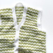 Vintage Knit button handmade vest