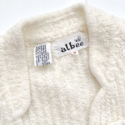 VINTAGE Acryl knit cardigan "albee"