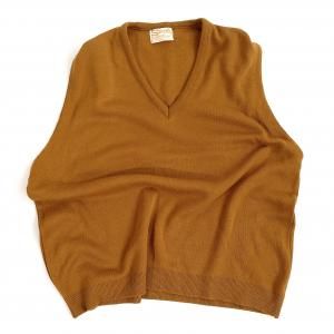 60's VINTAGE V-neck knit vest "SOCIETY"