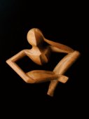 Vintage Wood object "Crossed legs”