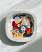 Vinatge Italian pottery plate "DeSimone"