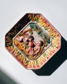 Vinatge Italian pottery plate "baby"