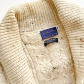 Vintage cable knit cardigan "PENDLTON"
