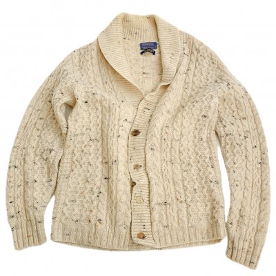 Vintage cable knit cardigan "PENDLTON"