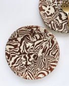 Marble pattern dish plate (nerikomico)