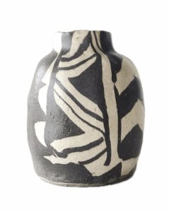 African pattern vase 1 / φ8cm×
H10cm（nerikomico)