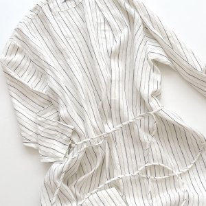 Stripe Linen Gown