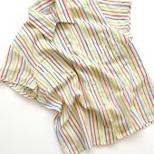 70's VINTAGE colorful stripes shirt "Miss K"

