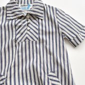 VINTAGE Stripe pattern blouse 