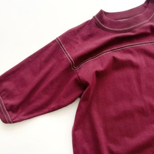 VINTAGE shoulder stitch T-shirt "Burgundy"