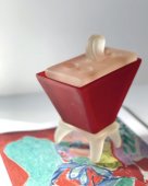 Vintage resin triangle small container 
