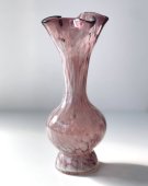 Vintage marble frill vase