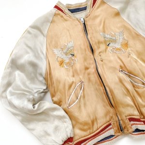 50's VINTAGE Souvenir satin jacket "sukajyan"