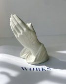 Vintage Plaster Ornament "Praying Hands"