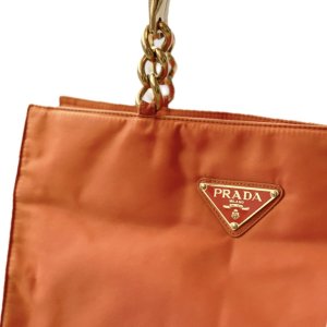 PRADA / Nylon chain handle bag