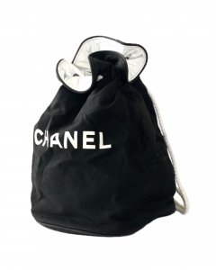 "CHANEL" canvas pool bag