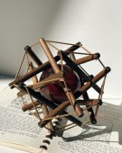 Vintage Wood object "dodecahedron"