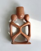 Vintage marble candle holder "two people"