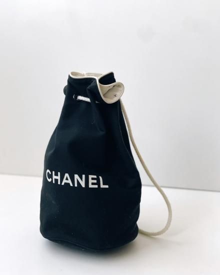 Chanel bucket bag online canvas