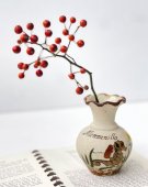 Vintage pottery Flower mini vase "Manzanillo"