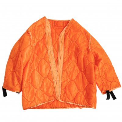 VINTAGE Military Liner quilting jacket "Orange"