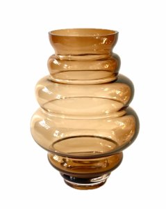 VINTAGE glass vase "glass pillar"