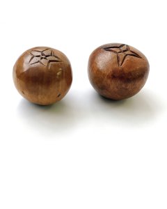 Vintage Wood Object "persimmon"