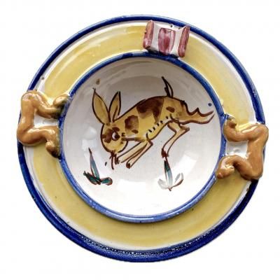 Vintage italian pottery ashtray