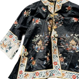 60s VINTAGE Chinese pure silk shirt "Lily"