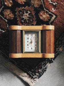 VINTAGE Table clock "Duocai"
